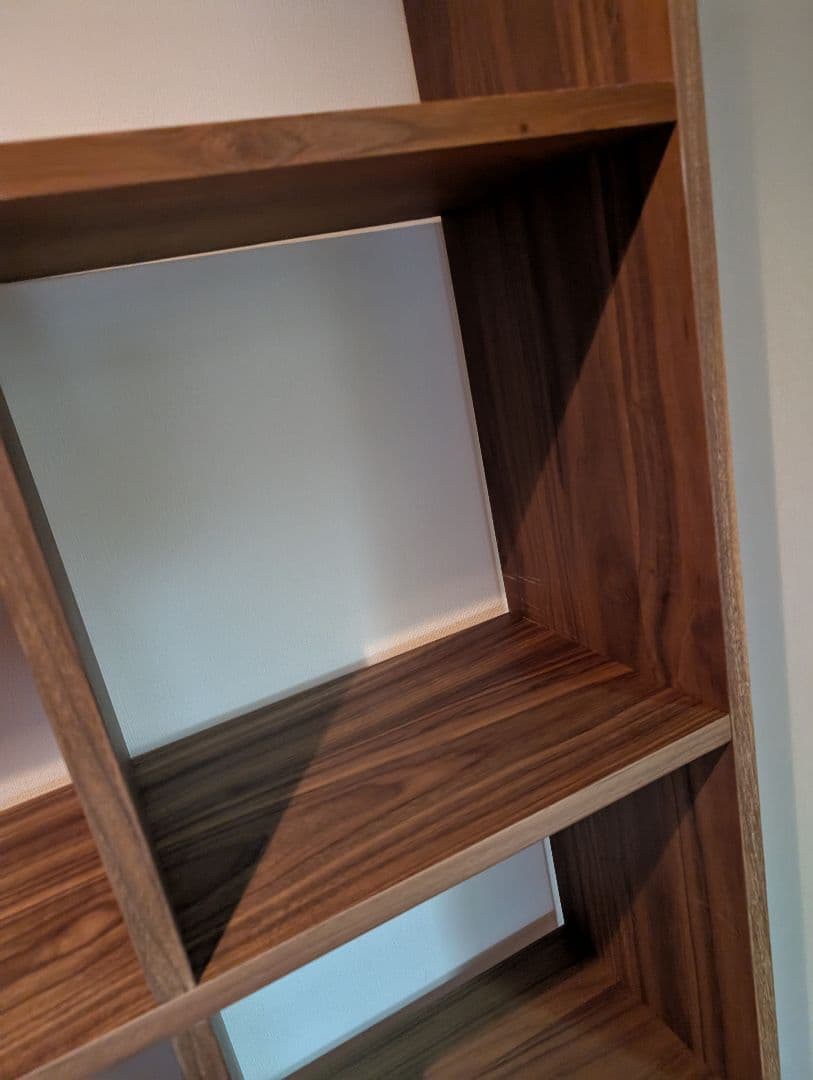 《送料込》無印良品 スタッキングシェルフ ウォールナット 5段 木製棚