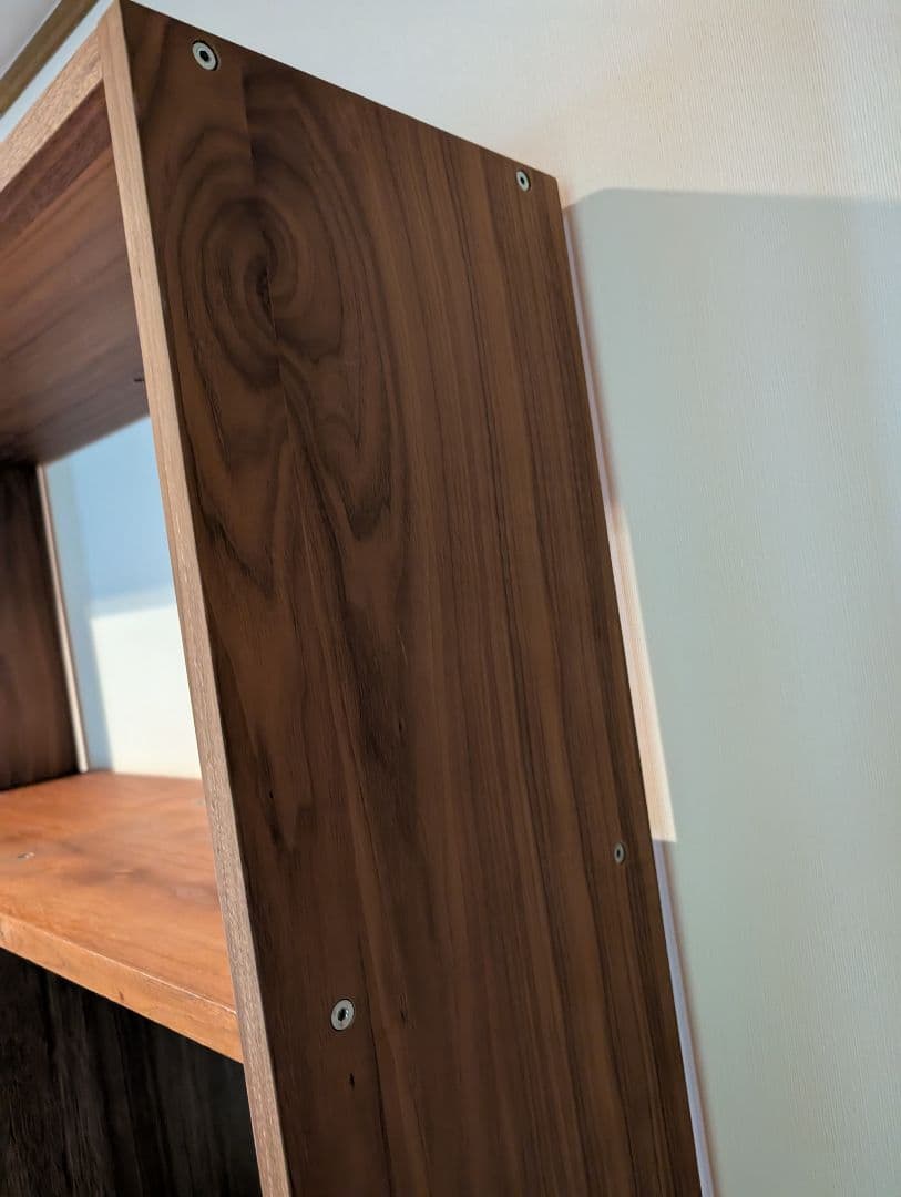 《送料込》無印良品 スタッキングシェルフ ウォールナット 5段 木製棚