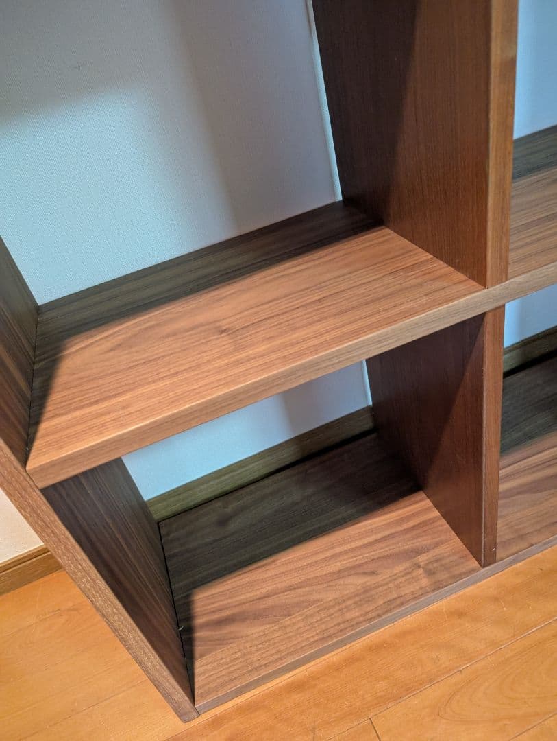 《送料込》無印良品 スタッキングシェルフ ウォールナット 5段 木製棚