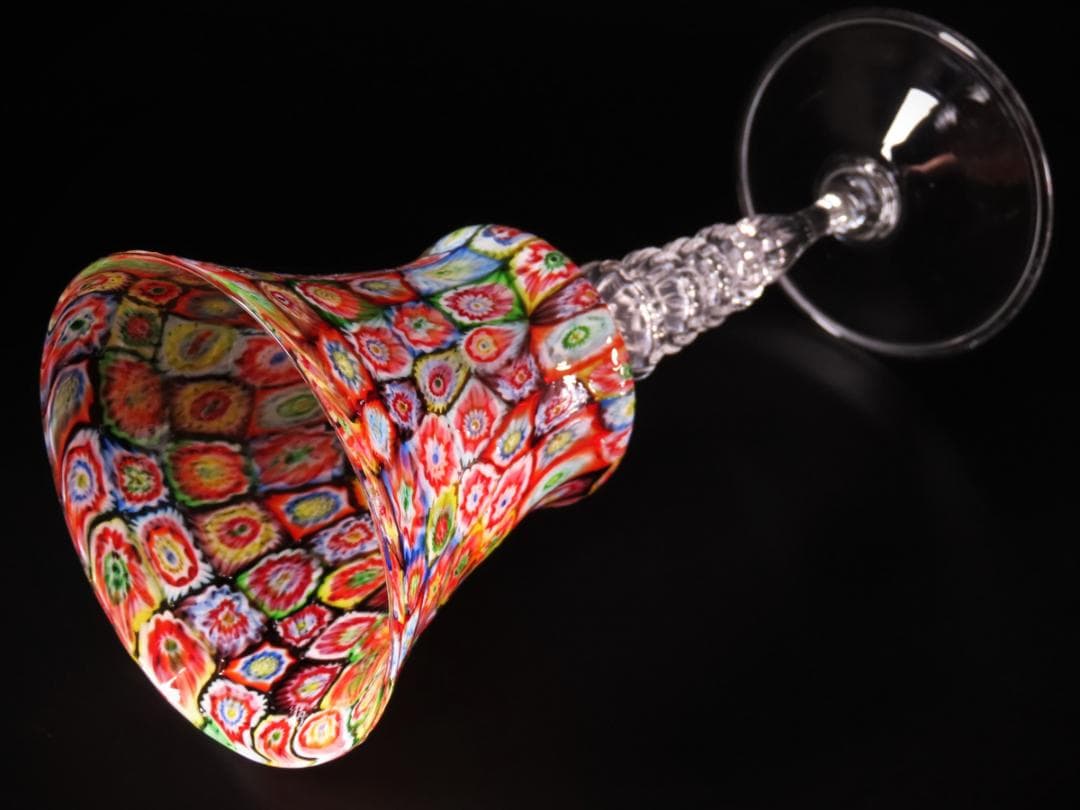 吹きガラス ワイングラス 民藝/茶碗/江波冨士子/黒木国昭/藤田喬平/舩木倭帆