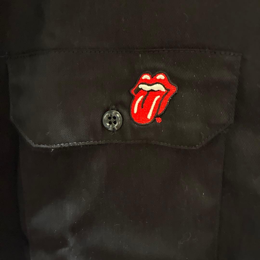 90s ビンテージ Dickies ×ローリングストーンズ 半袖ワークシャツ