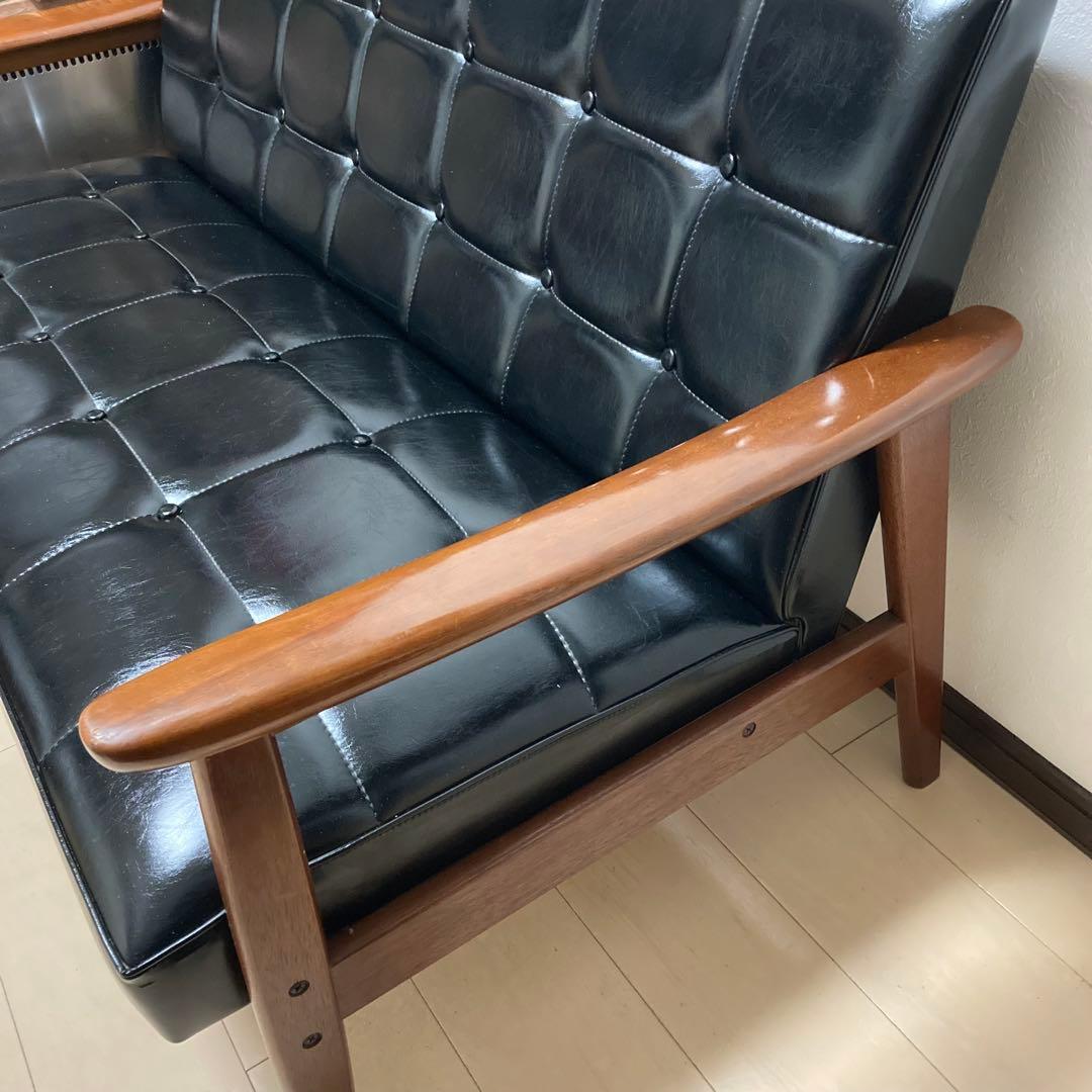 オールドカリモク ソファ 2人掛け長椅子 ヴィンテージ家具 2シーター