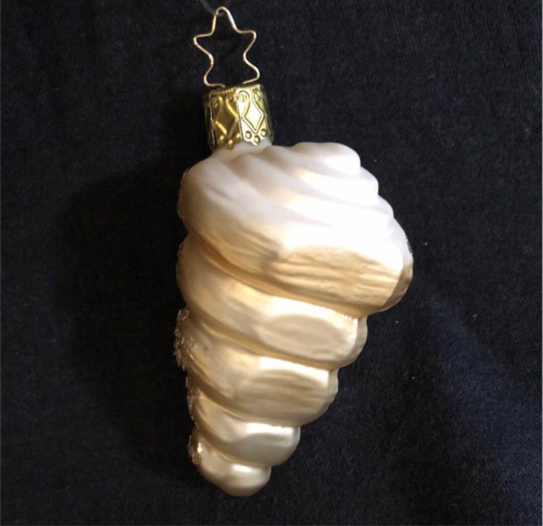 ガラスオーナメント クリームコロネ 新品未使用‼️