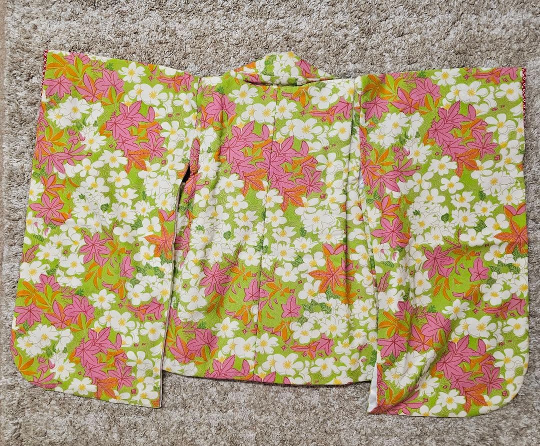 榛原 着物 被布 セット 3歳 女の子 七五三 三歳 高級 緑 黄緑 ブランド