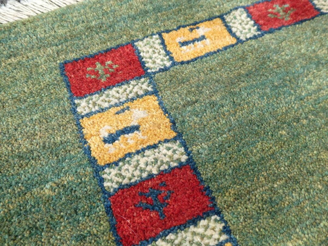 ⏰️ギリギリSALE⏰️　120×87cm　ギャッベ　イラン産　ペルシャ絨毯