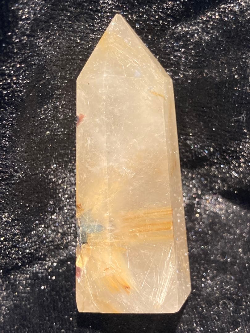 太陽ルチルクォーツ ポイント 天然石 パワーストーン 財運 金運