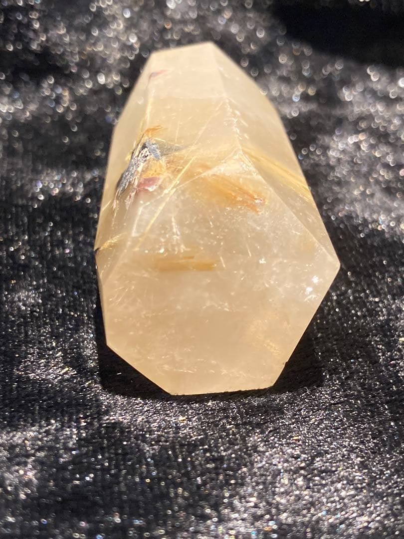 太陽ルチルクォーツ ポイント 天然石 パワーストーン 財運 金運