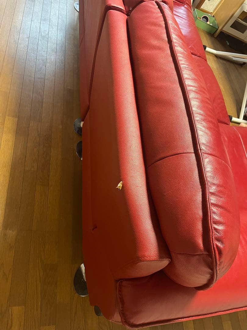 ニトリ　革張り　レザー　Ｌ字ソファー　ゾロ　コーナーソファー　カウチソファー