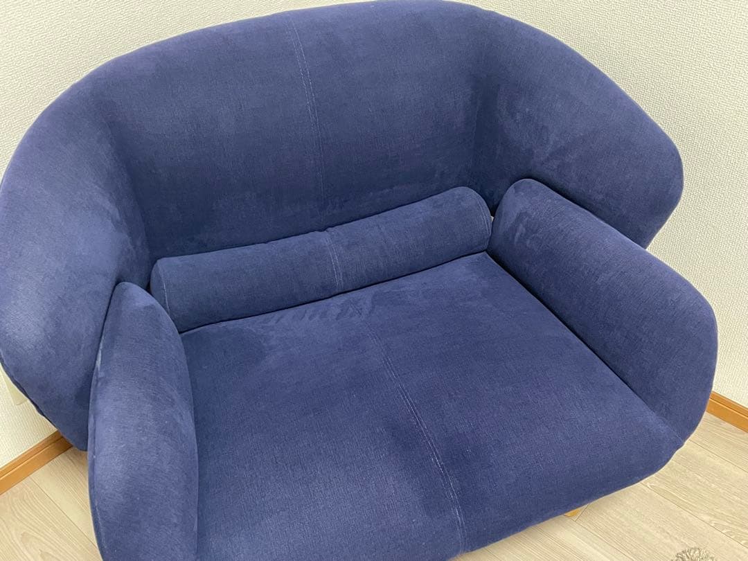 ボーコンセプト nendo 1Pワイド ソファ 青ファブリック