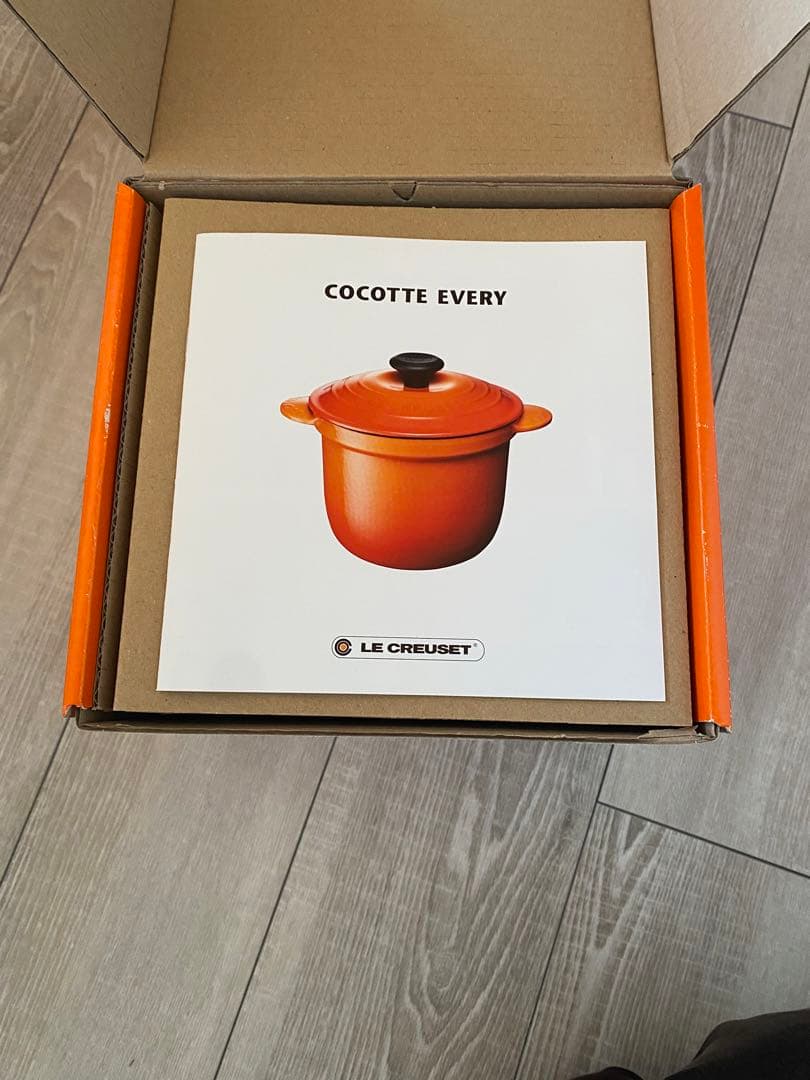 【新品未使用品】LE CREUSET ココットエブリィ18 オレンジ