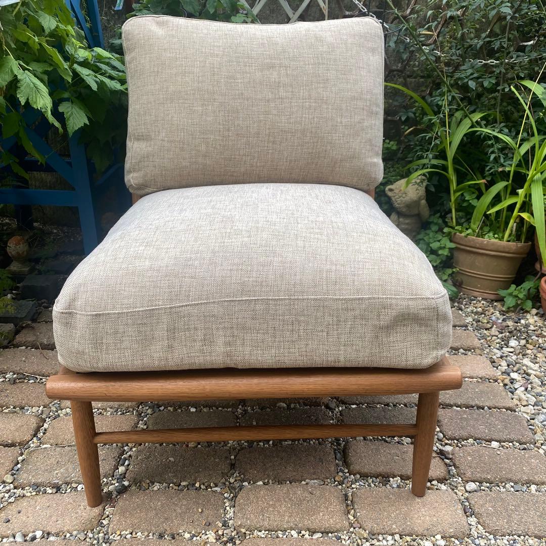 モモナチュラル　クラウドソファ　1p オットマンセット　購入条件付