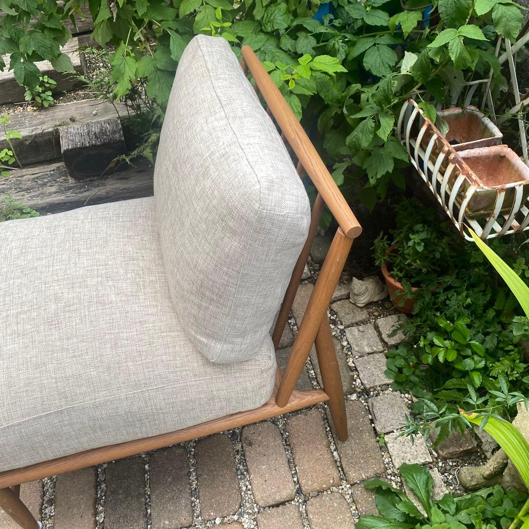 モモナチュラル　クラウドソファ　1p オットマンセット　購入条件付