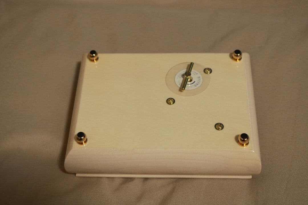 ホワイトオルゴール 木製 コンパクト