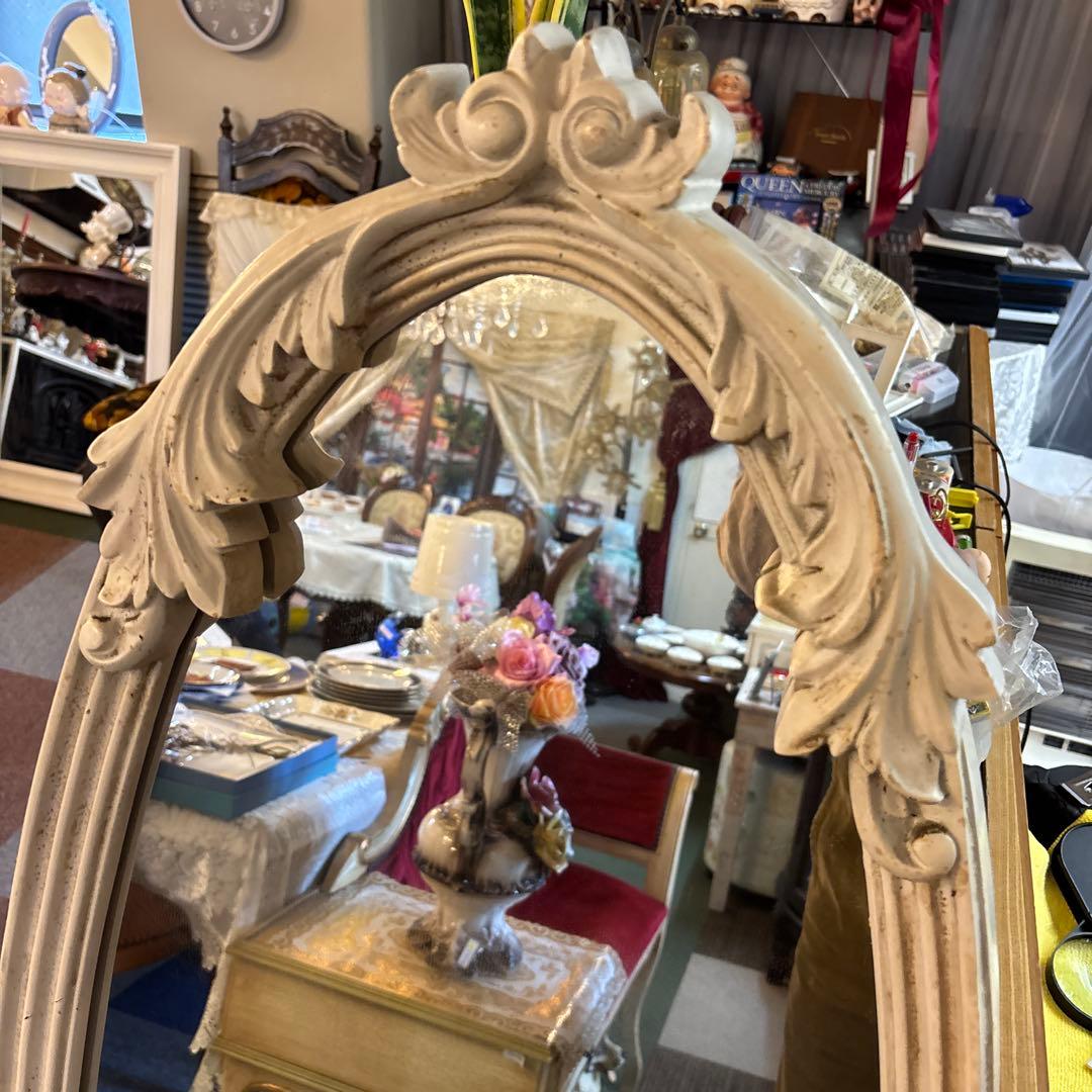 ロココ調　姫系オーバルミラー