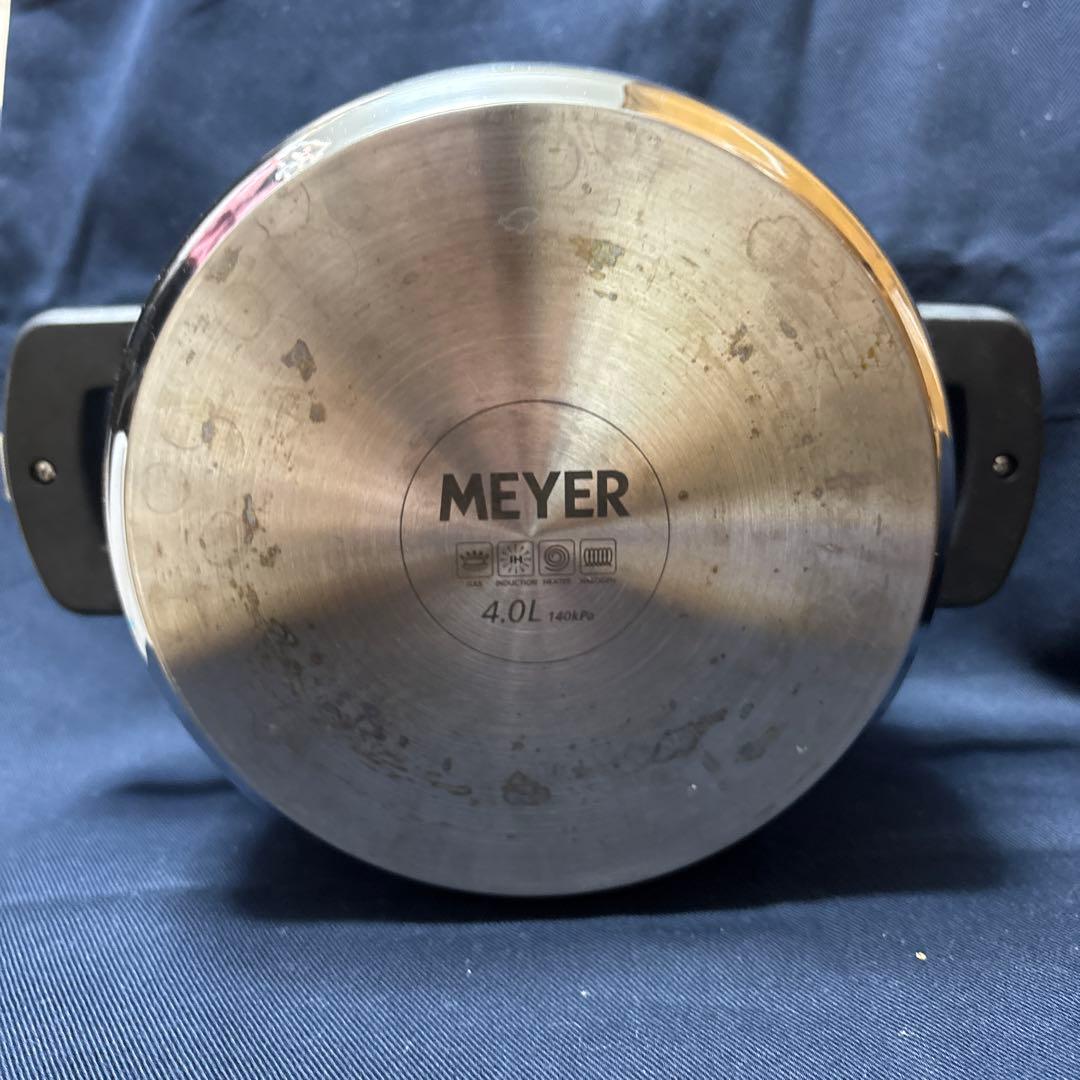 MEYERステンレス圧力鍋 安全ロック機能付き4.0L