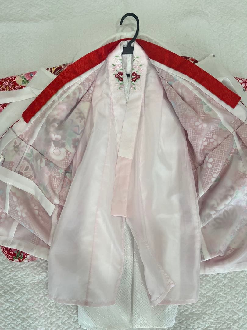 美品　花ひめ　七五三3歳　被布フルセット