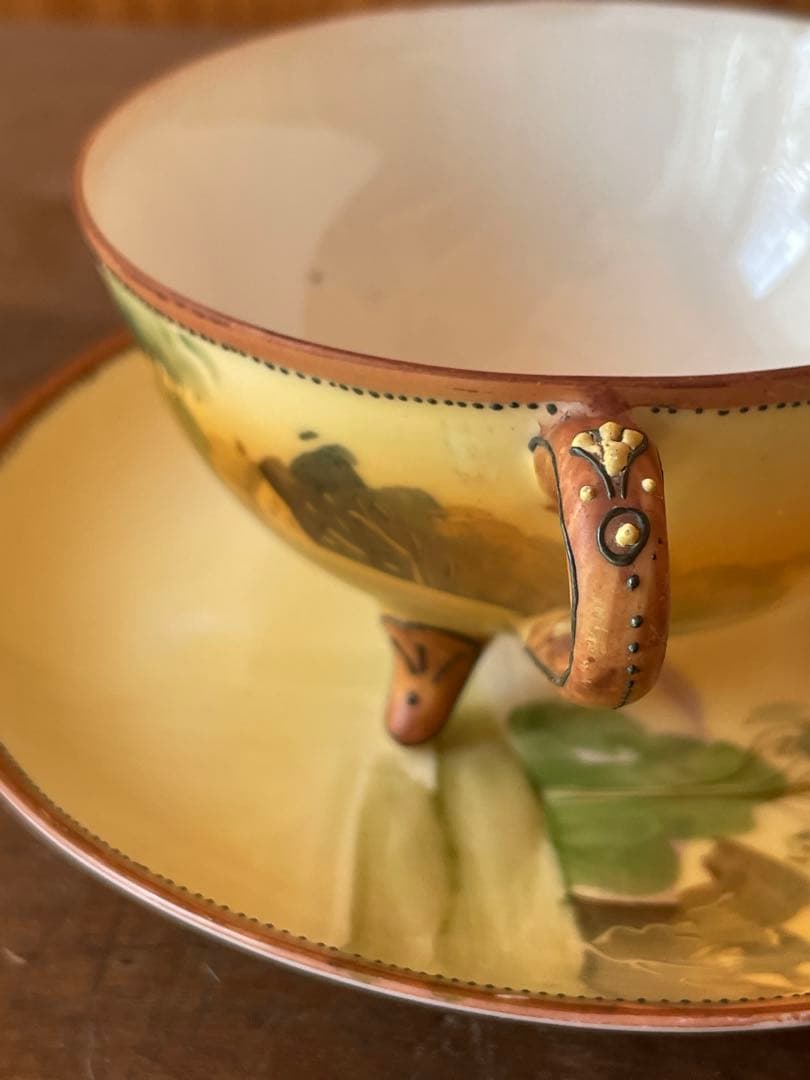 オールドノリタケ カップ＆ソーサー 水辺の風景 明治期 - メルカリ