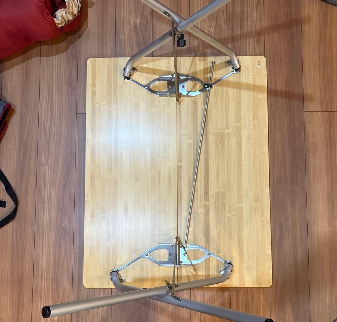 snow peak ワンアクションテーブル竹収納ケース付き - メルカリ