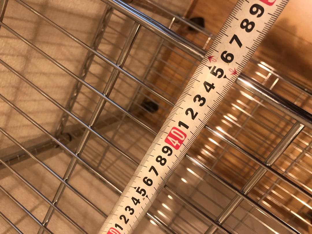 本日限定お値引‼️②5段スチールラック シルバー キャスター付き