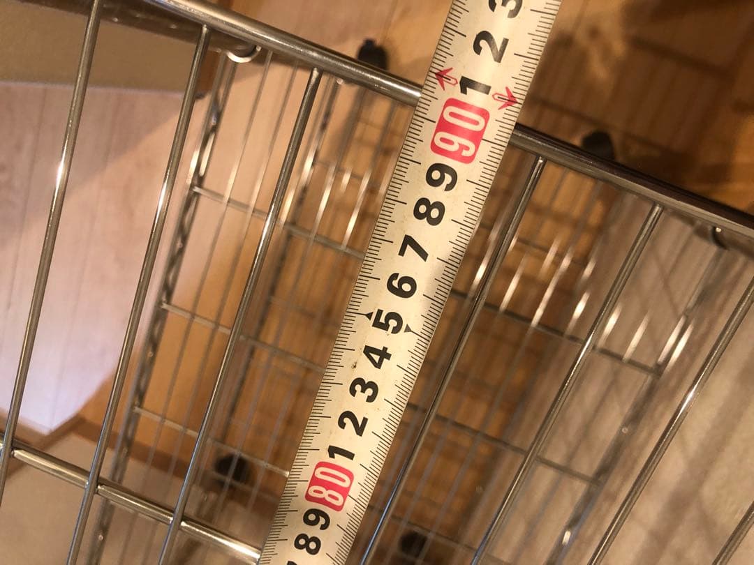 本日限定お値引‼️②5段スチールラック シルバー キャスター付き