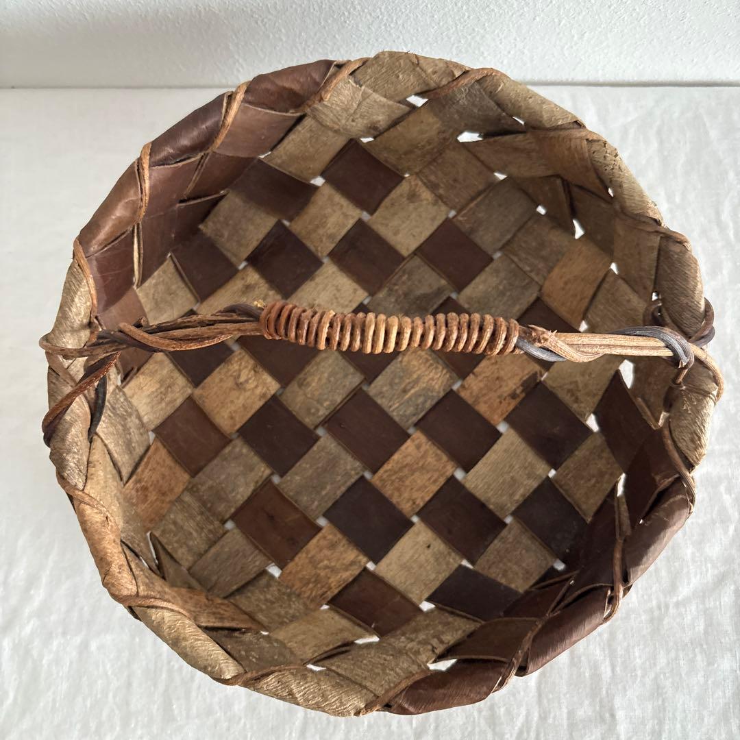 松岡えりこさん　かご　くるみ　限定値下げ中