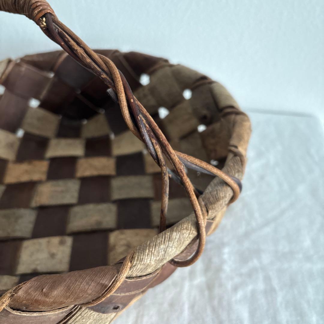 松岡えりこさん　かご　くるみ　限定値下げ中