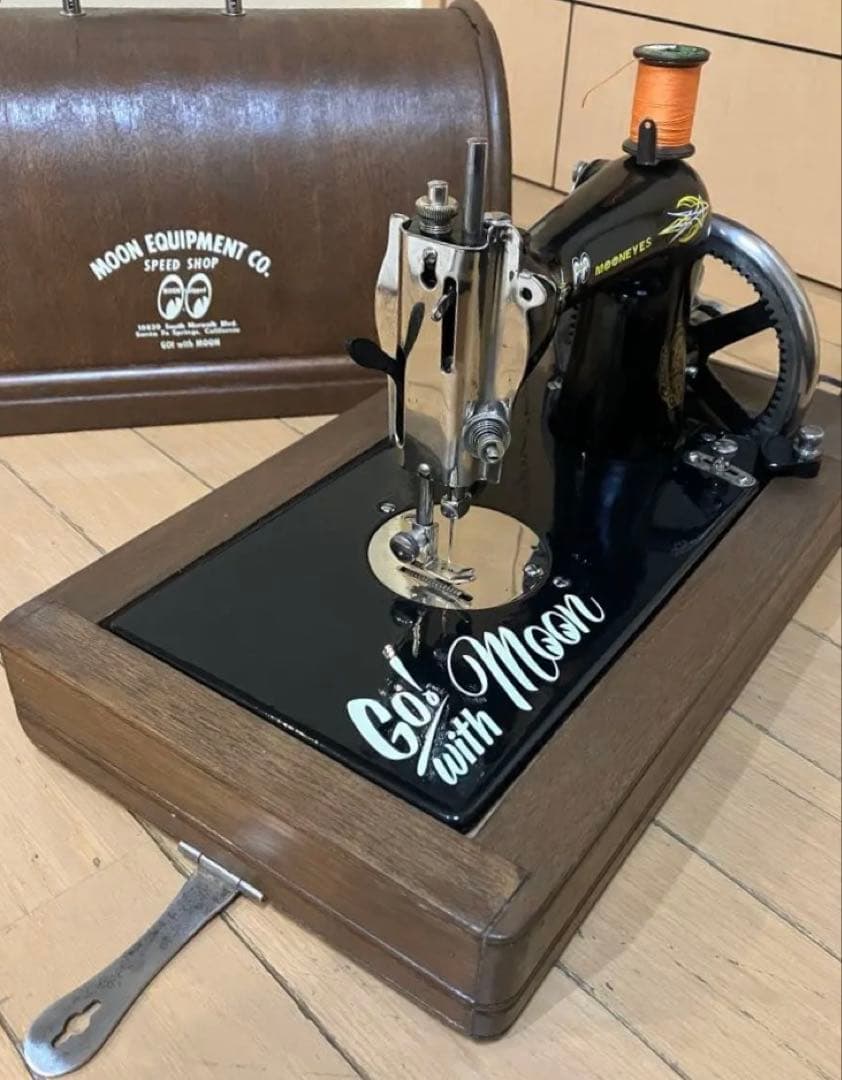 LEADチェーンステッチ・ミシン★整備・調整機★実働単環ミシン★昭和レトロ・骨董 LEADチェーンステッチ・ミシン☆整備・調整機☆実働単環ミシン☆昭和