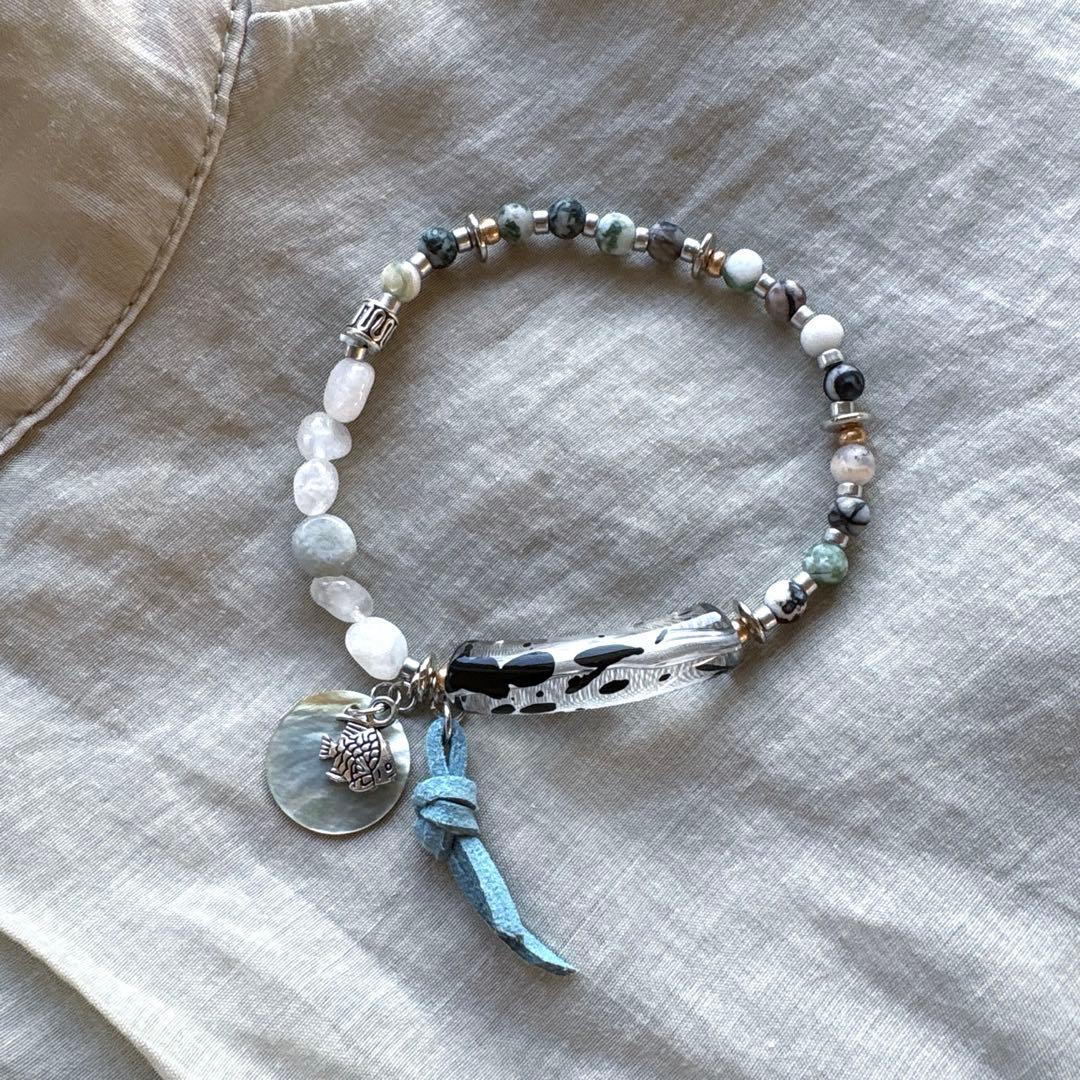 no.112 海の子魚とMottleのゴムブレス