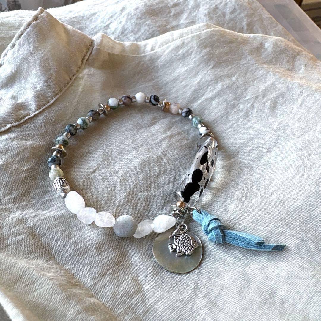 no.112 海の子魚とMottleのゴムブレス