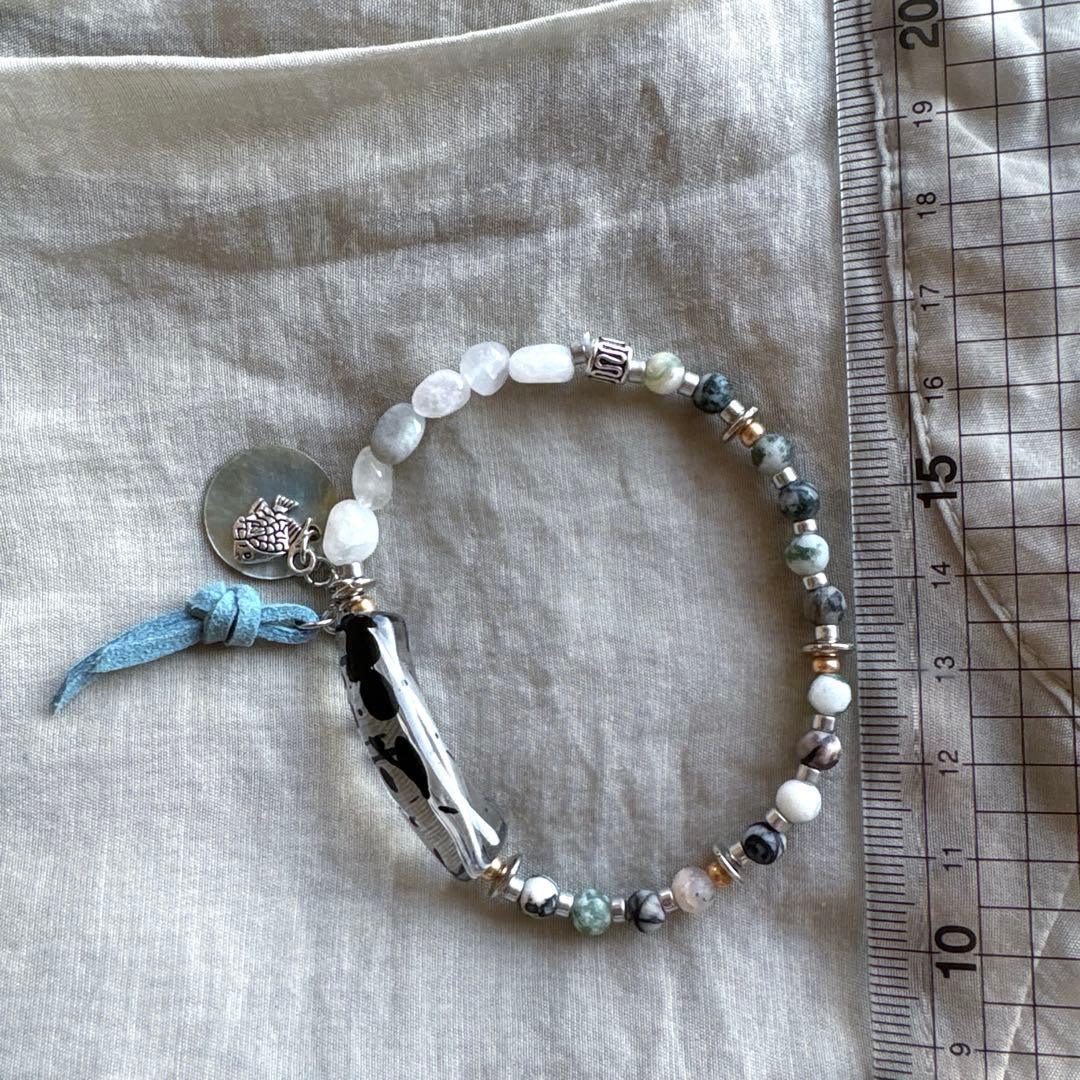 no.112 海の子魚とMottleのゴムブレス