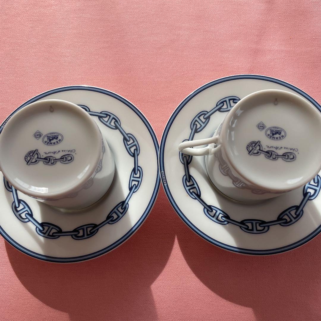 エルメス　シェーヌダンクル　カップ&ソーサ