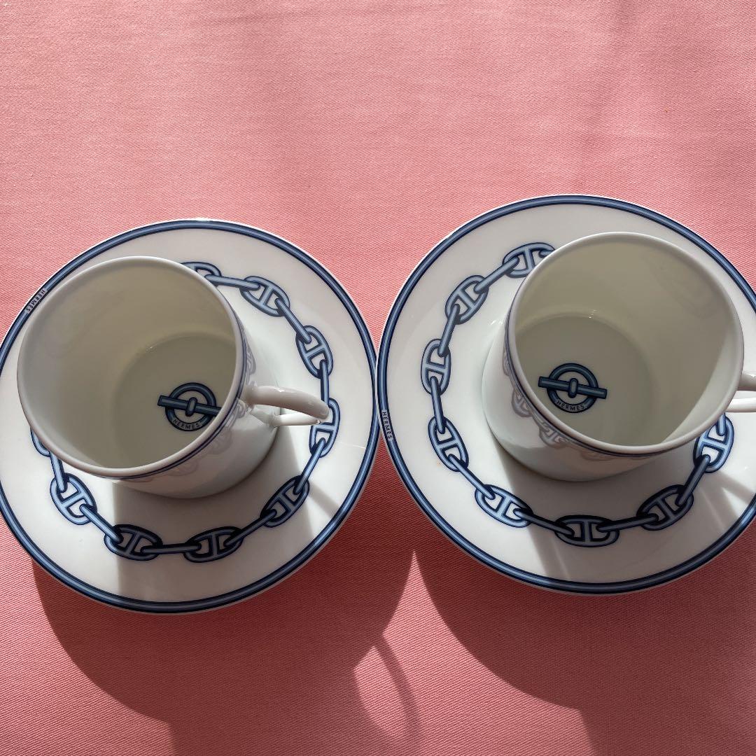 エルメス　シェーヌダンクル　カップ&ソーサ