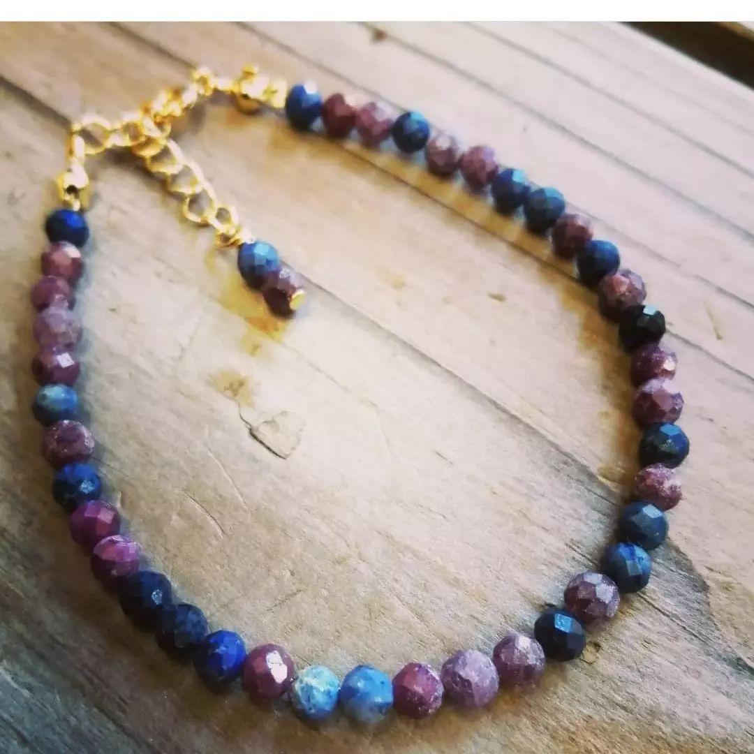 ルビー＆サファイアのブレスレット