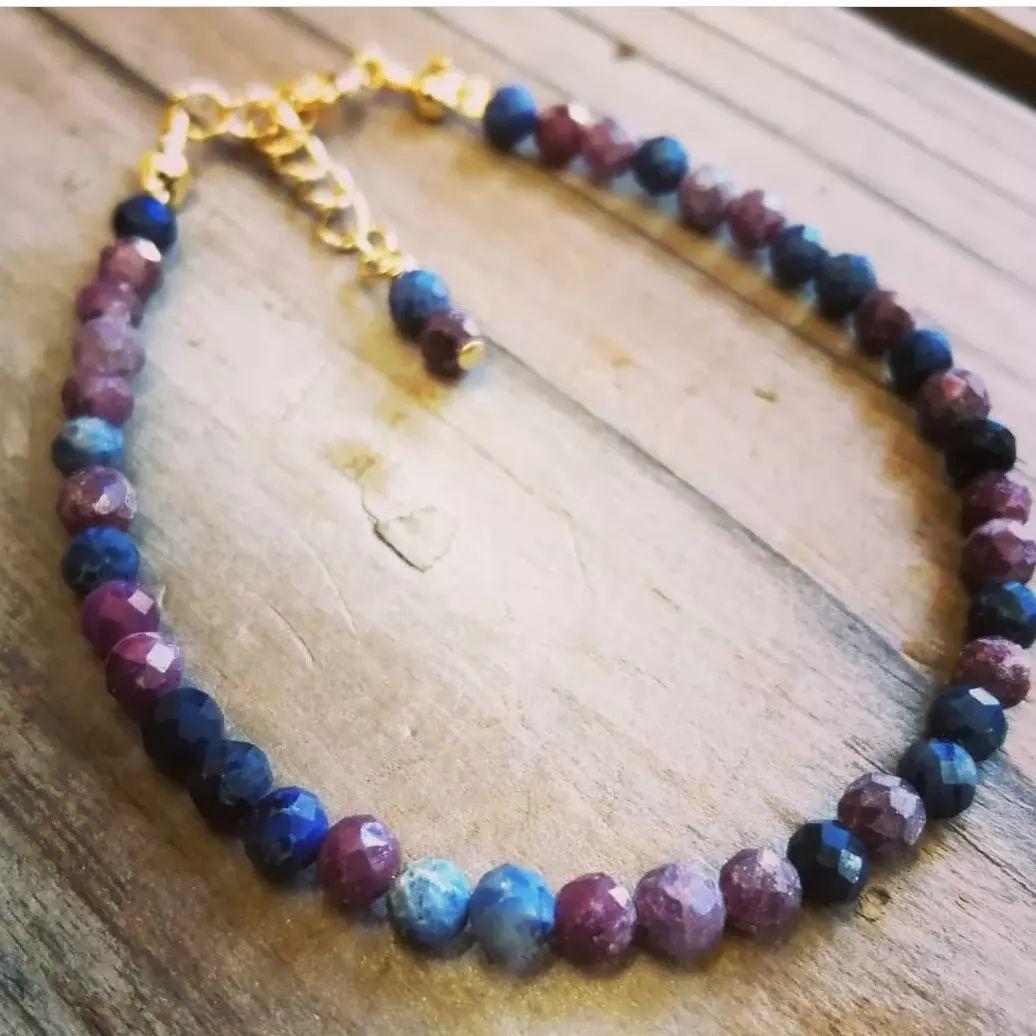 ルビー＆サファイアのブレスレット