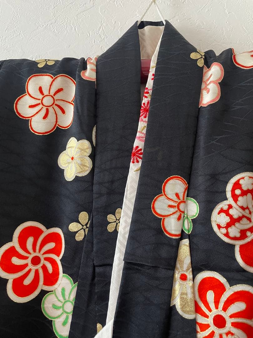七五三　小さめ7歳さん　6歳さん　お着物セット　大寸作り帯