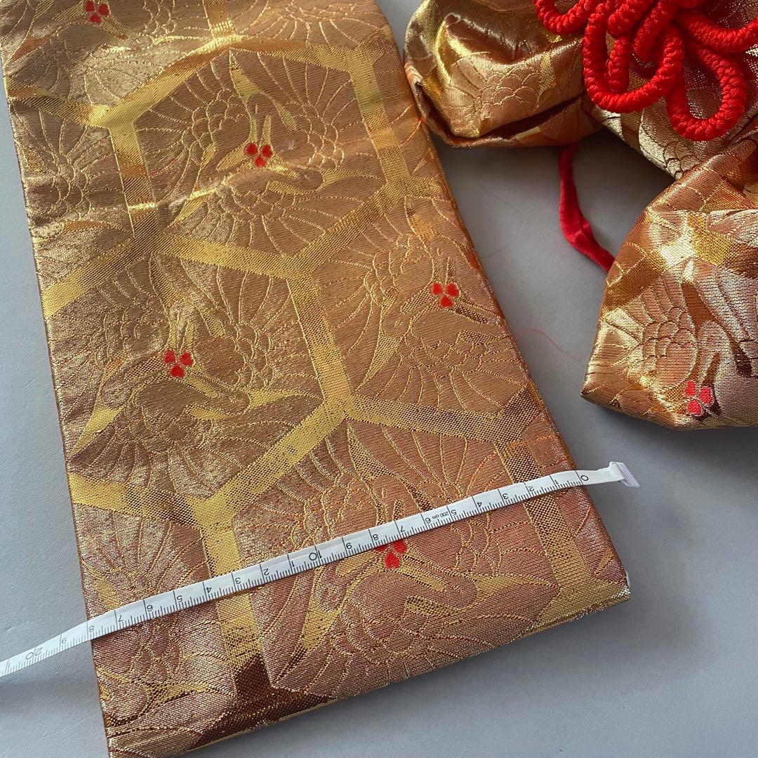 七五三　小さめ7歳さん　6歳さん　お着物セット　大寸作り帯