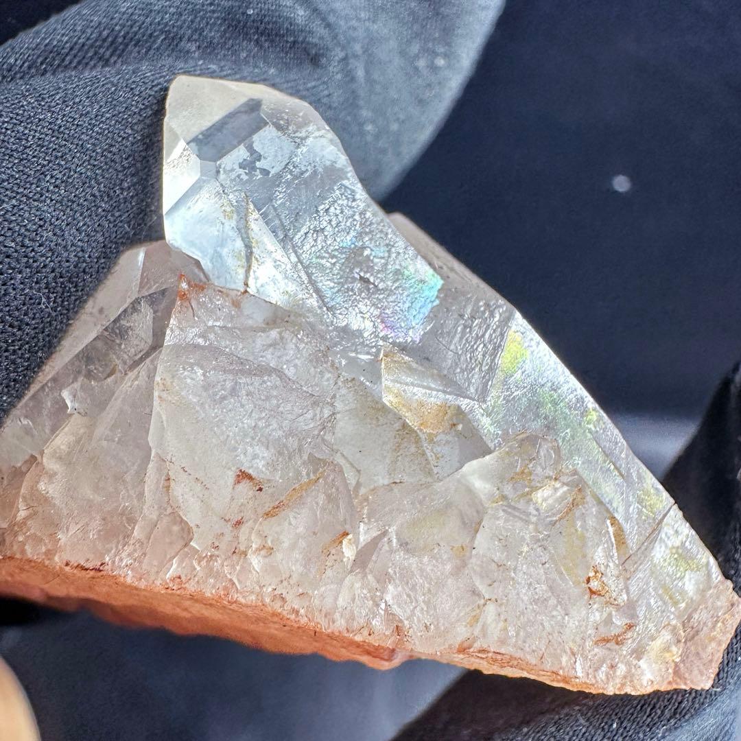 爆アレ❗️オーラ皮膜☆レインボー☆可愛い♡超綺麗ヒマラヤクラスター天然石A1525