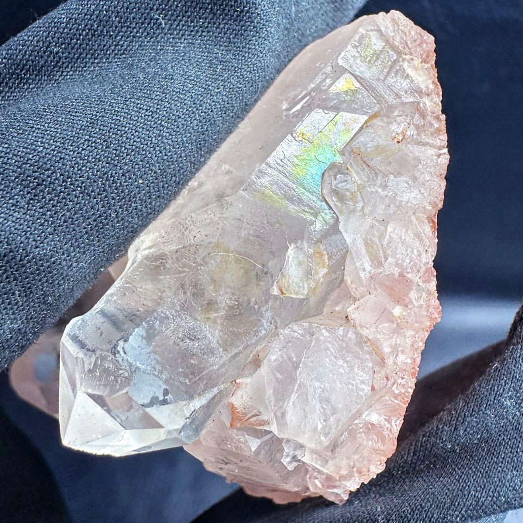 爆アレ❗️オーラ皮膜☆レインボー☆可愛い♡超綺麗ヒマラヤクラスター天然石A1525