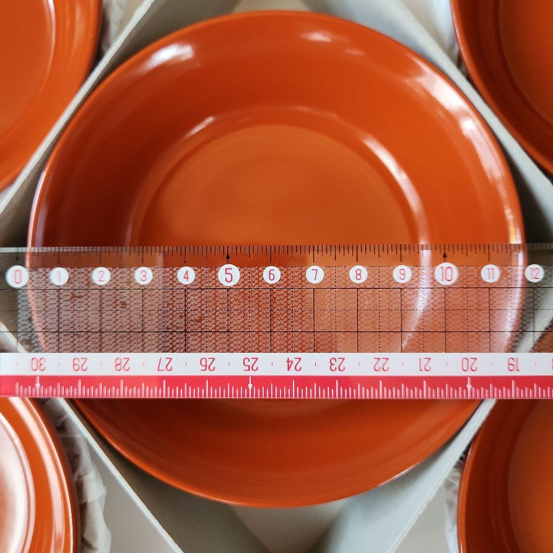 【新品未使用】名店うるし工房 石本玉水 朱漆銘々皿 10枚セット