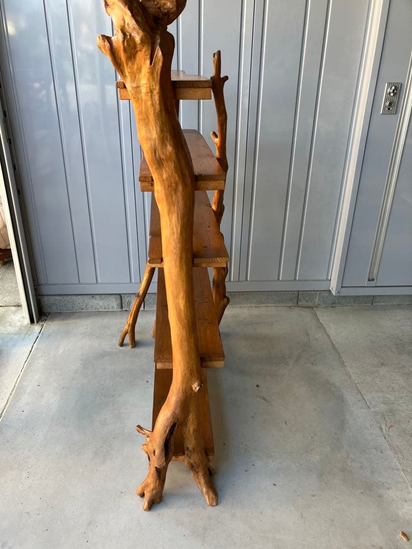 流木本棚５段ハンドメイド