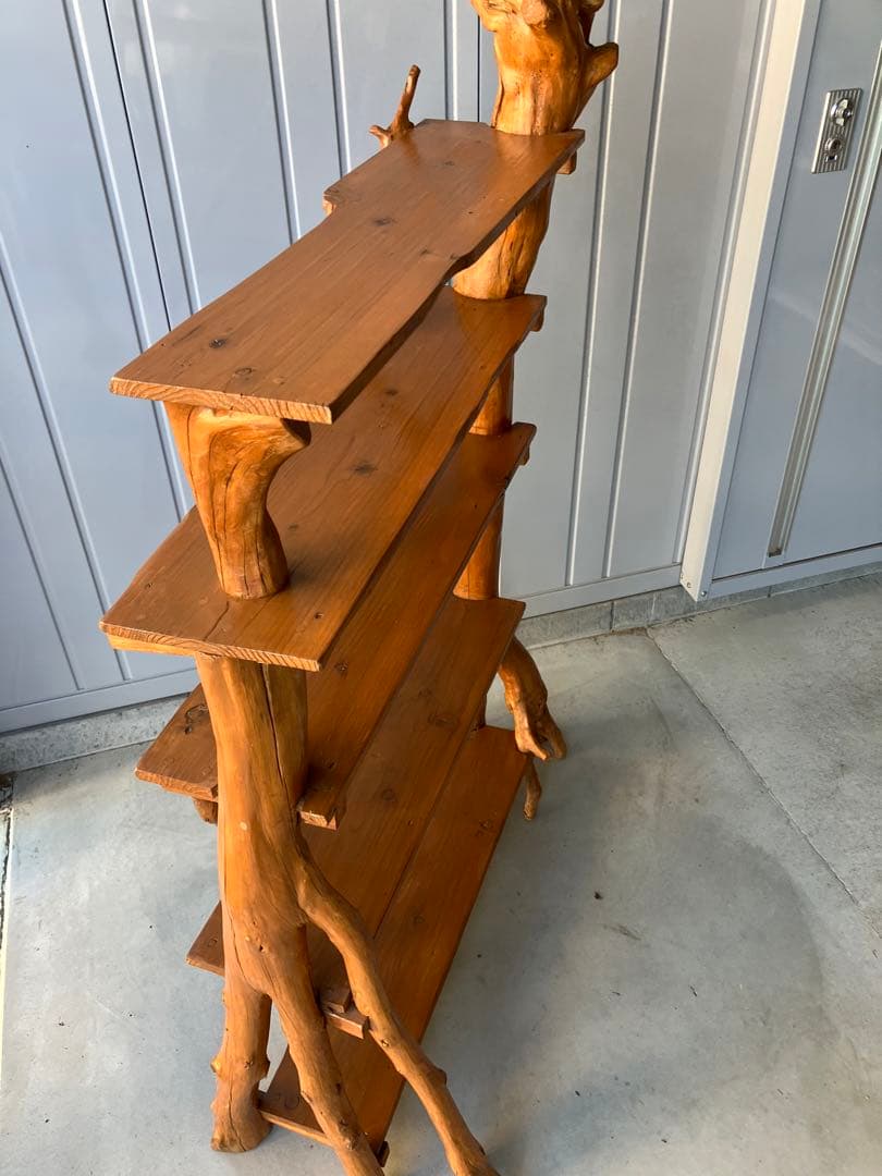 流木本棚５段ハンドメイド