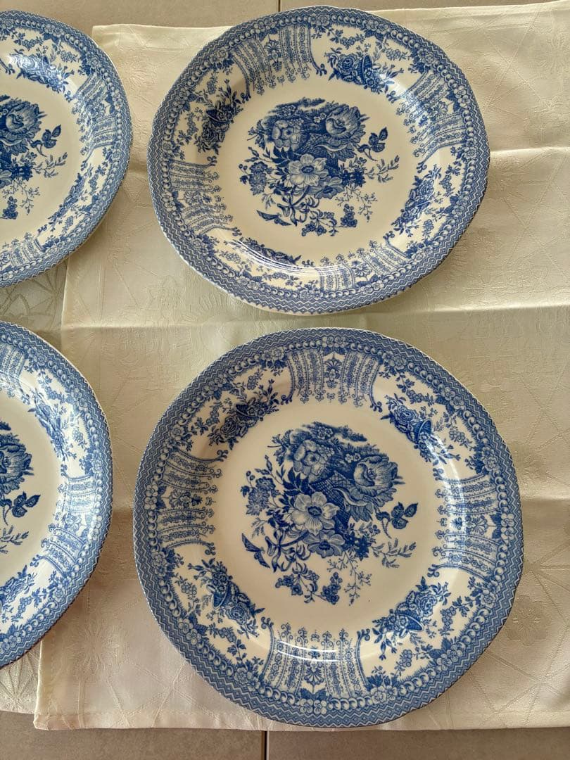 BURLEIGHフローラ プレート 21.5センチ5枚