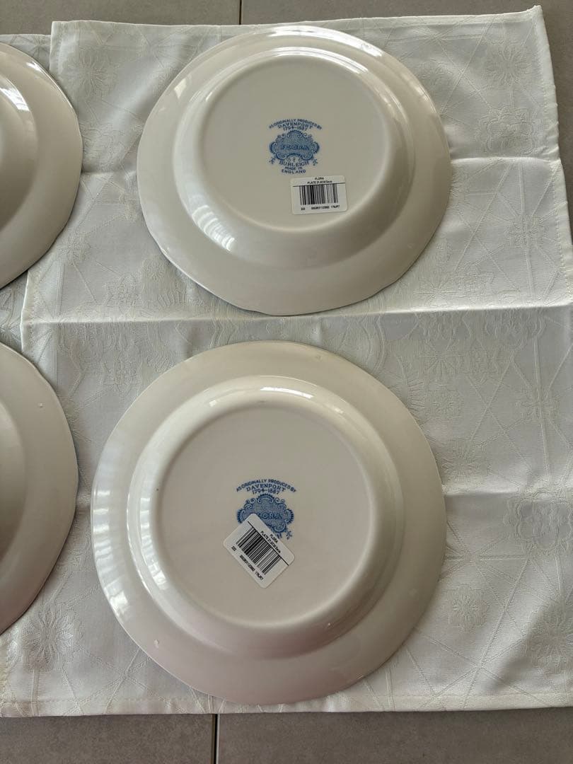 BURLEIGHフローラ プレート 21.5センチ5枚