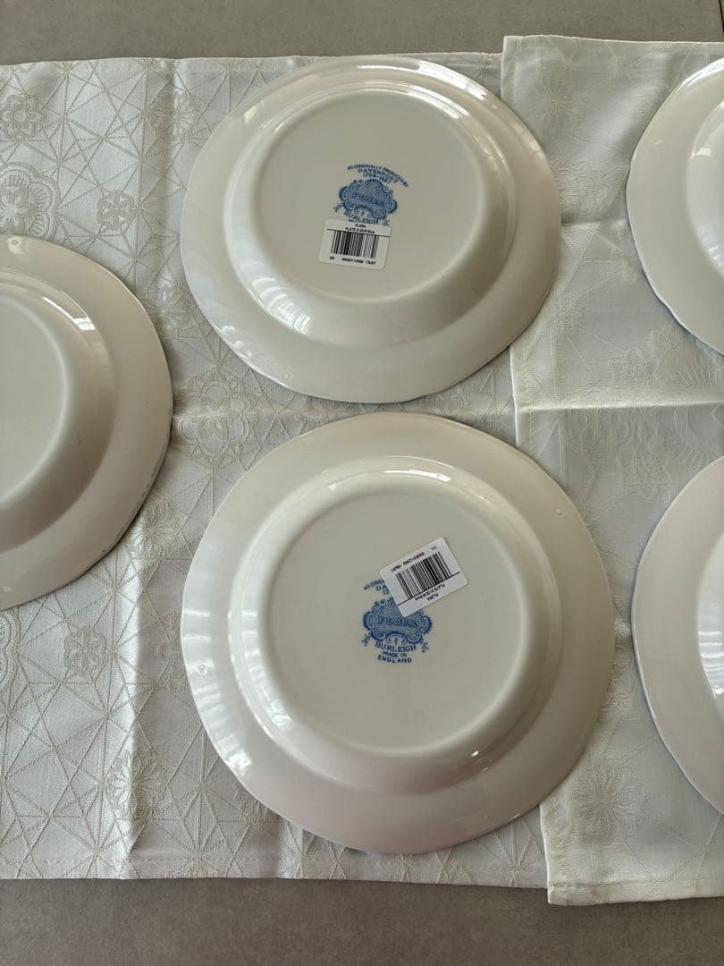 BURLEIGHフローラ プレート 21.5センチ5枚