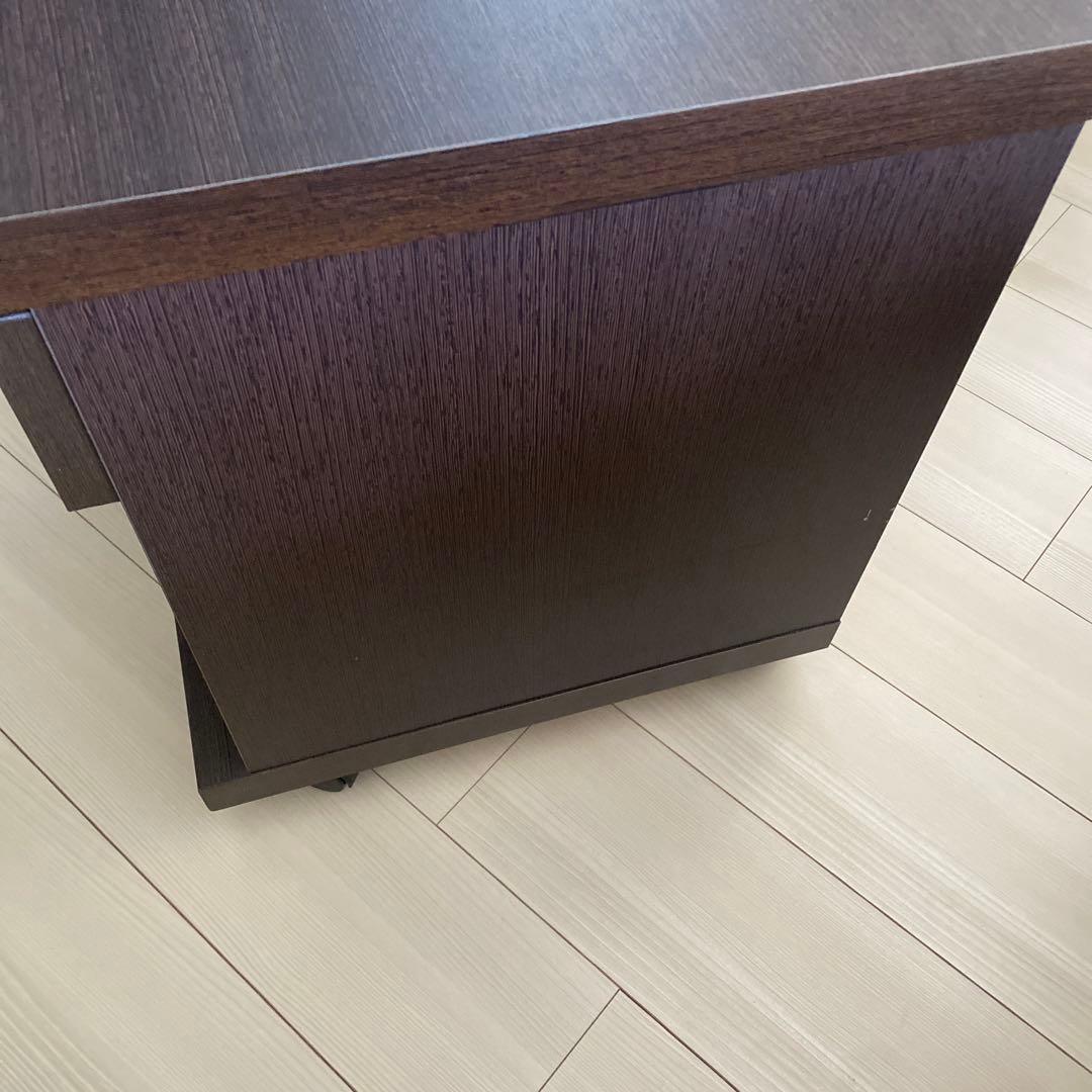 完成品‼️ナイトテーブル　ベッドサイドテーブル　キャスター　　シギヤマ家具