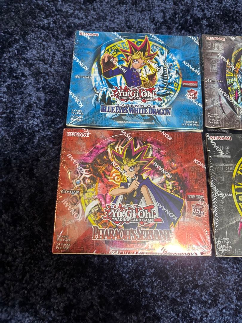 遊戯王　25周年　海外版　復刻　BOX 4個セット