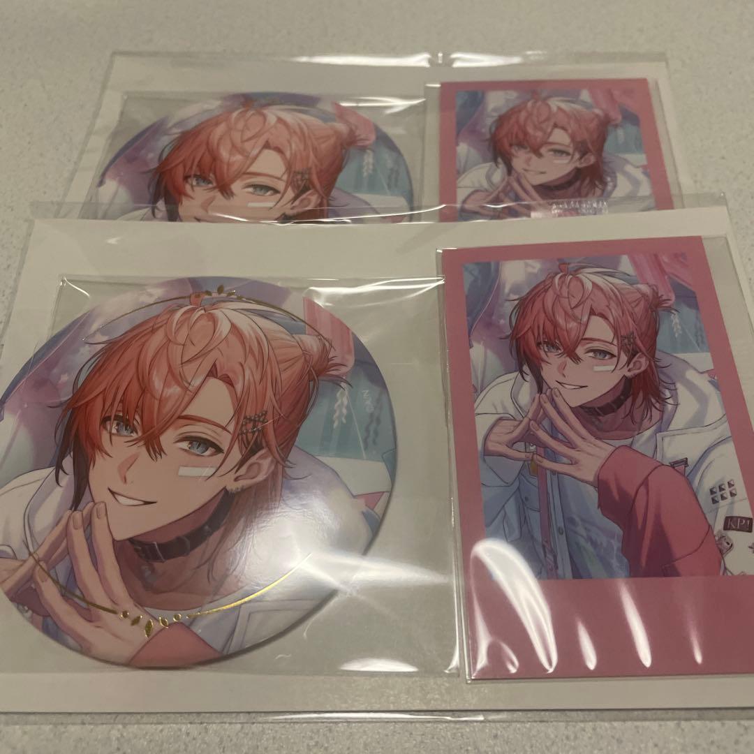 赤城ウェン 誕生日グッズ2025 箔押し缶バッジ&チェキ風カード - メルカリ