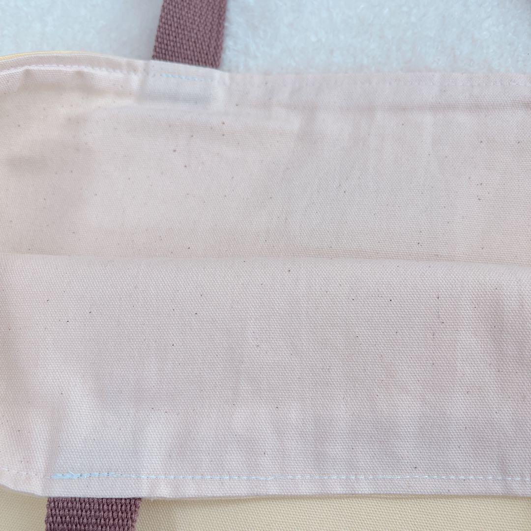 マチ付き レッスンバッグ ハンドメイド 小花柄 紫 女の子