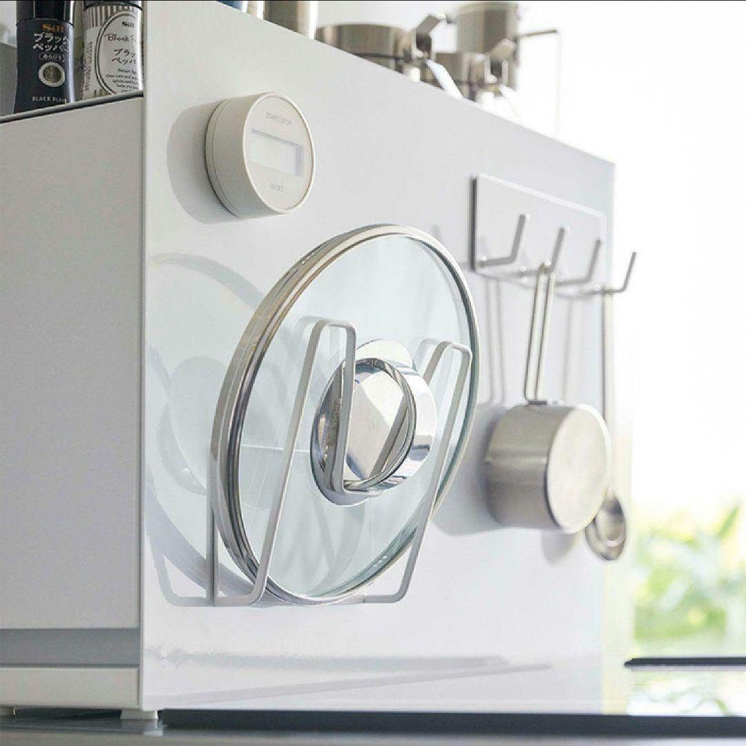 【人気】tower タワー　隠せる調味料ラック 白　コンロ横