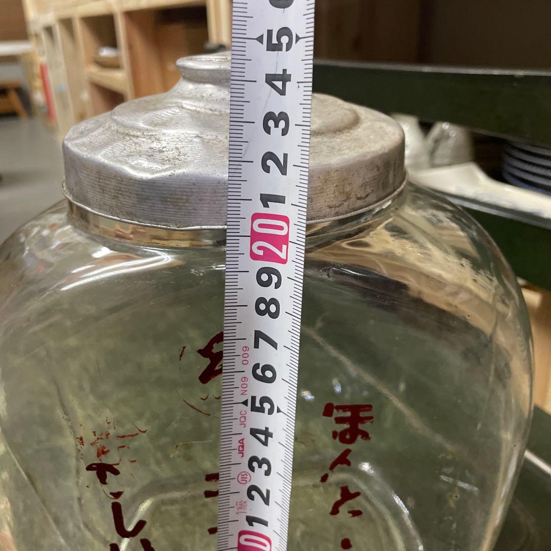 昭和古ガラス瓶　駄菓子屋さんのお菓子入れ　昭和初期使用されたガラス容器